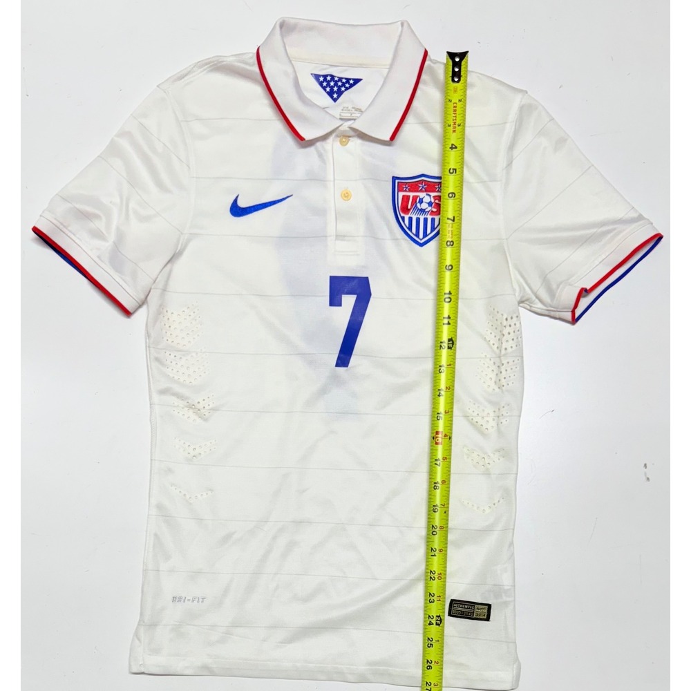 Nike USA Soccer Jersey White Number 7 Bobby Wood Men's‎ Patriotic Sportswear